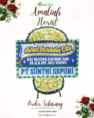 Papan Bunga Duka di Haruai